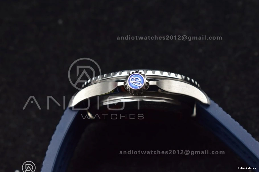 Automatic Blue Dial on 1168 Rubber 1:1 A SS Strap Blue SuperOcean 42 Contemporary BLSF Best Edition 0214